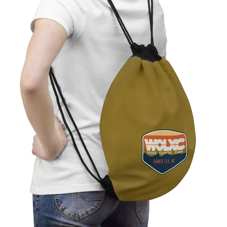 WOLXC Cross Country Camp Drawstring Bag w/ Name Tag