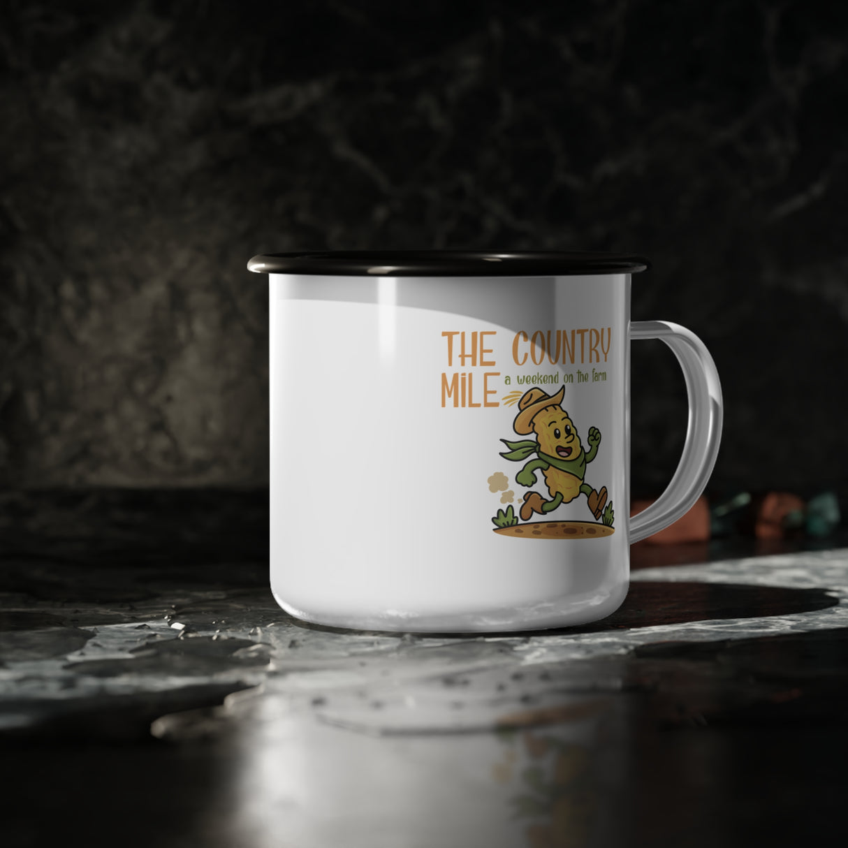 The Country Mile Weekend on the Farm Enamel Camp Cup - 12 oz