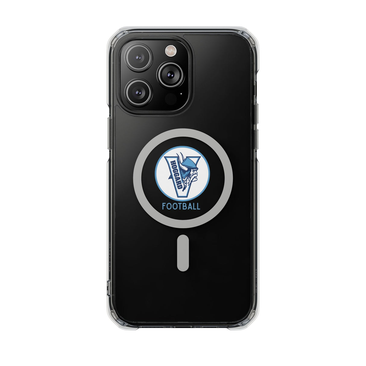 Hoggard Vikings Football Clear Magnetic MagSafe iPhone Case