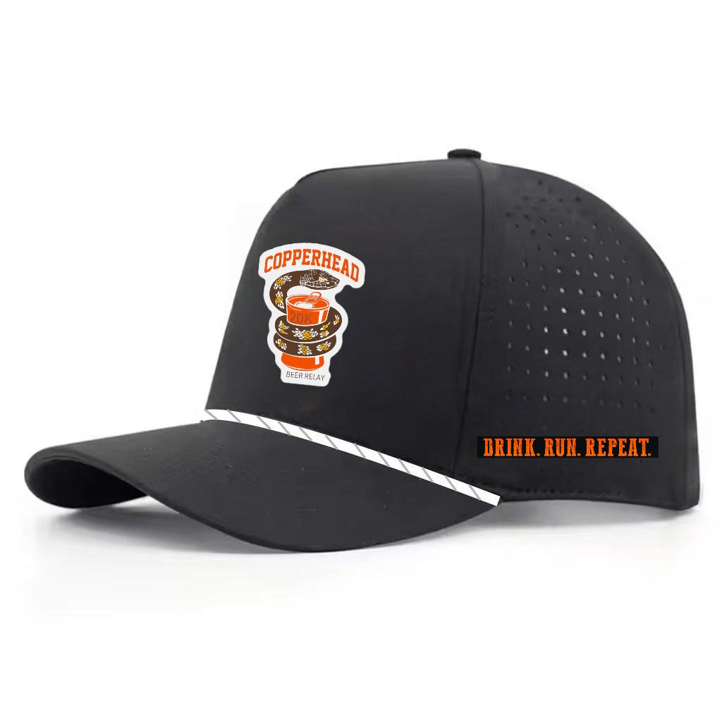 Copperhead Beer Relay Ripstop Rope Hat with PVC Rubber Patch