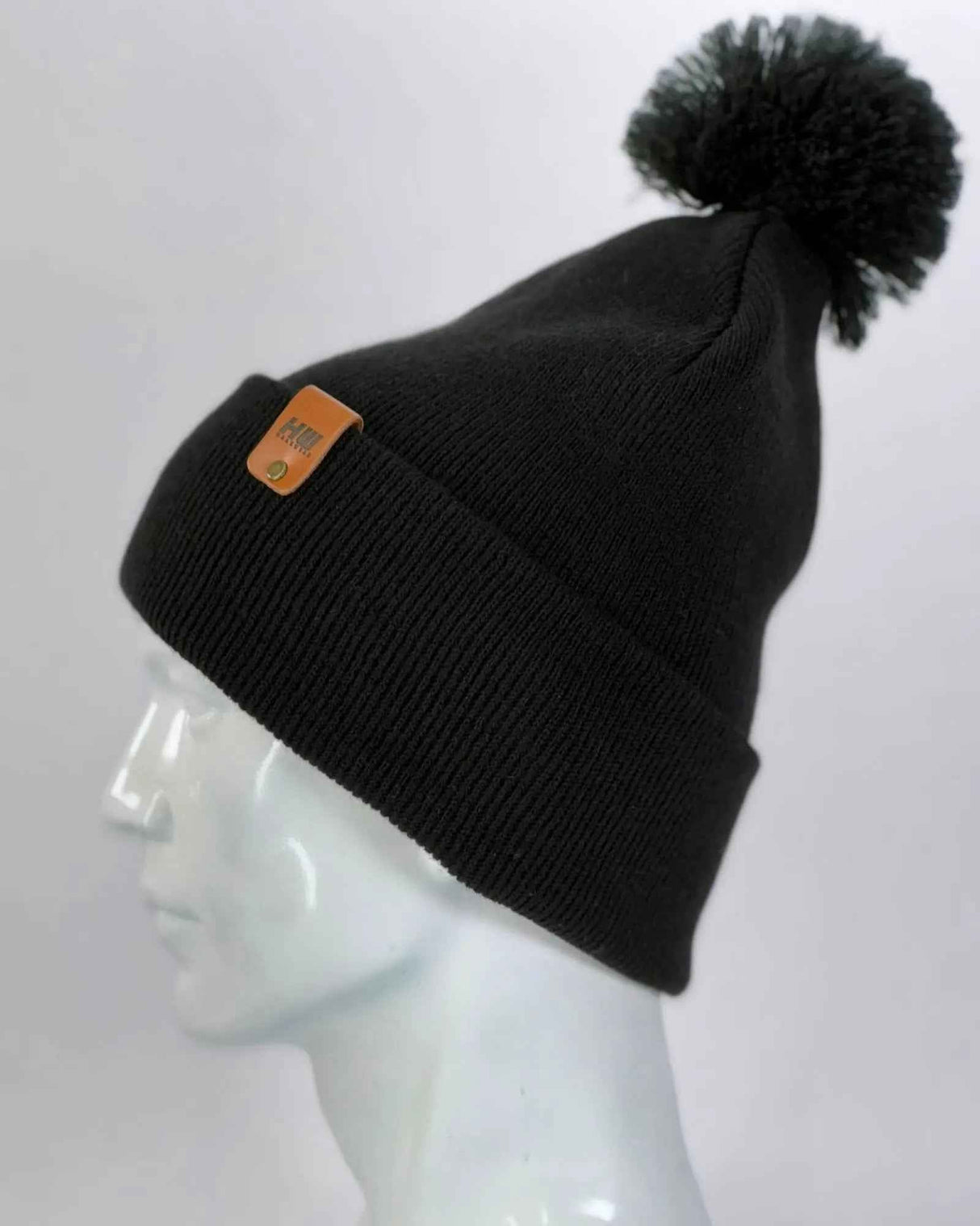 CPP1 HAAKWEAR PomPom Beanie - Made in USA - Midnight Black