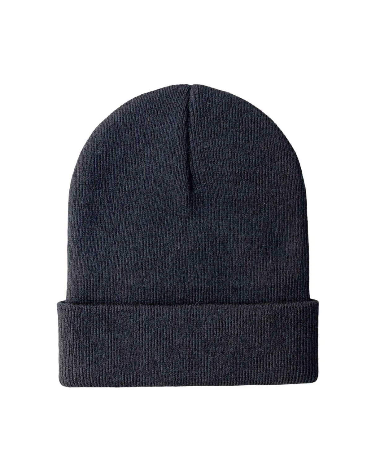 CS100 HAAKWEAR Traditional Silent Cuffed Beanie, Charcoal Black