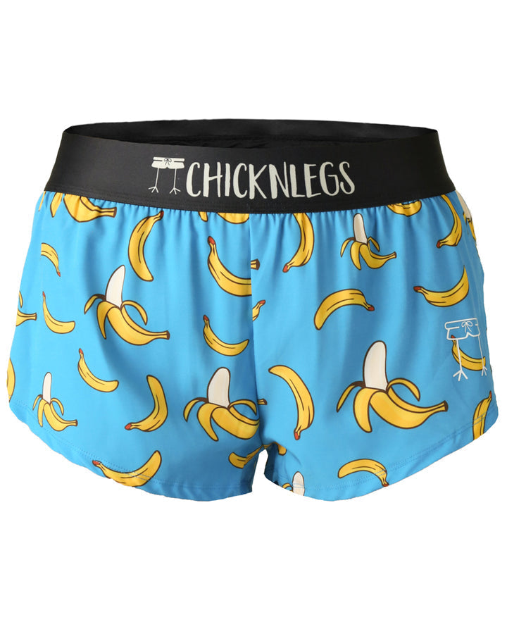 Women's Bananas 1.5" Split Shorts (Blue)