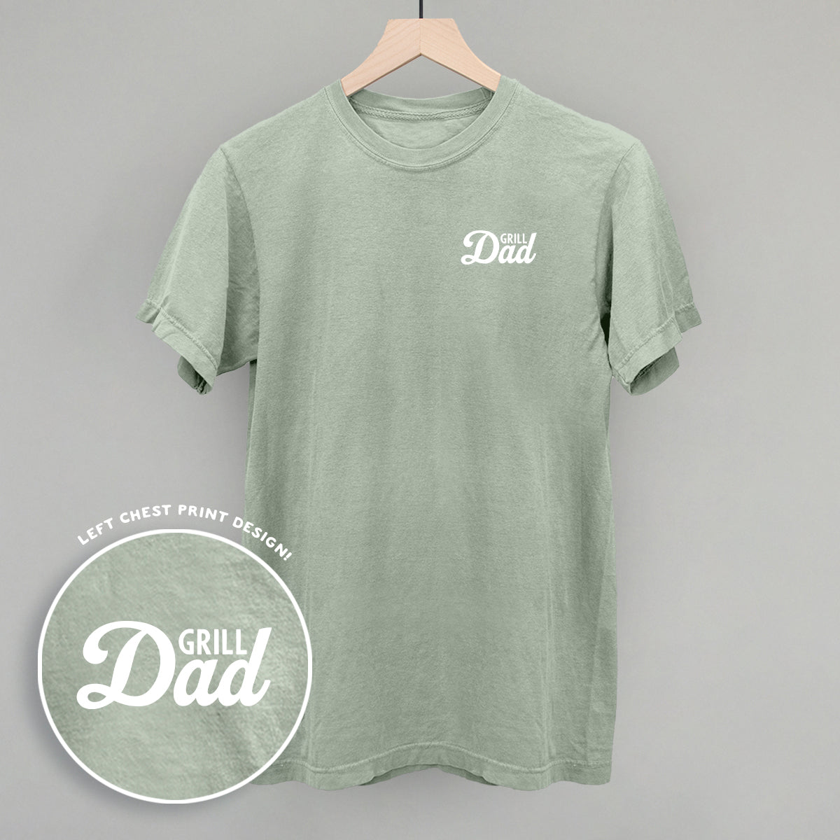 Grill Dad (White) (Left Chest)