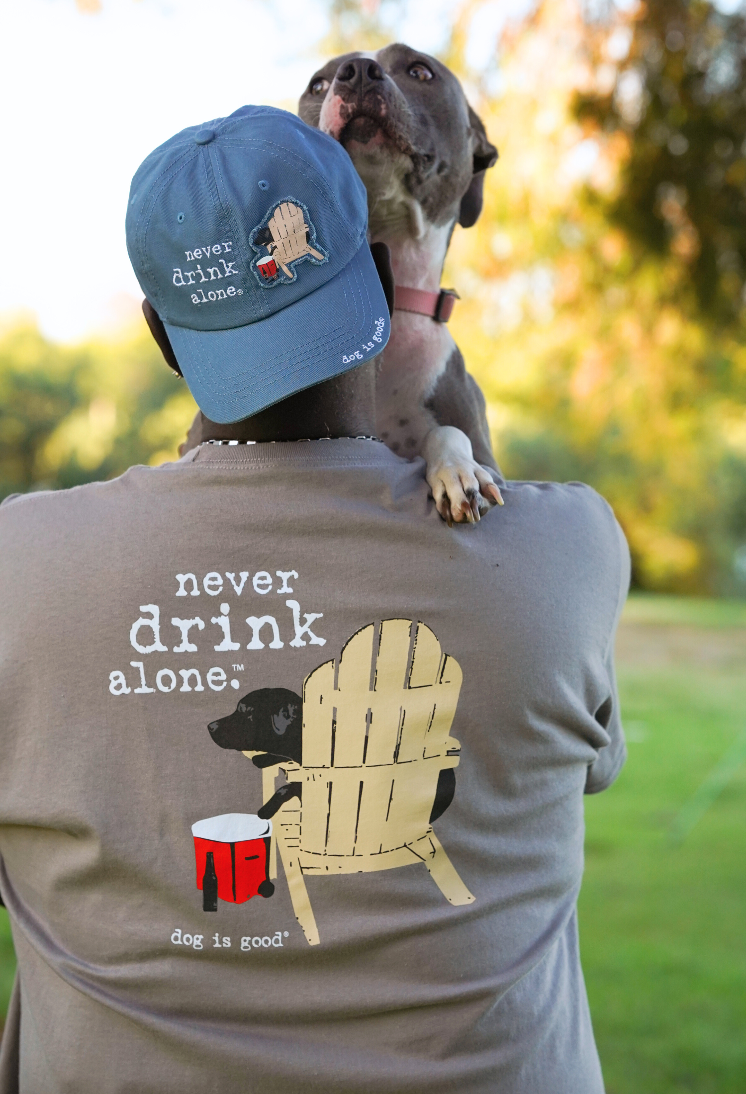 T-shirt: Never Drink Alone