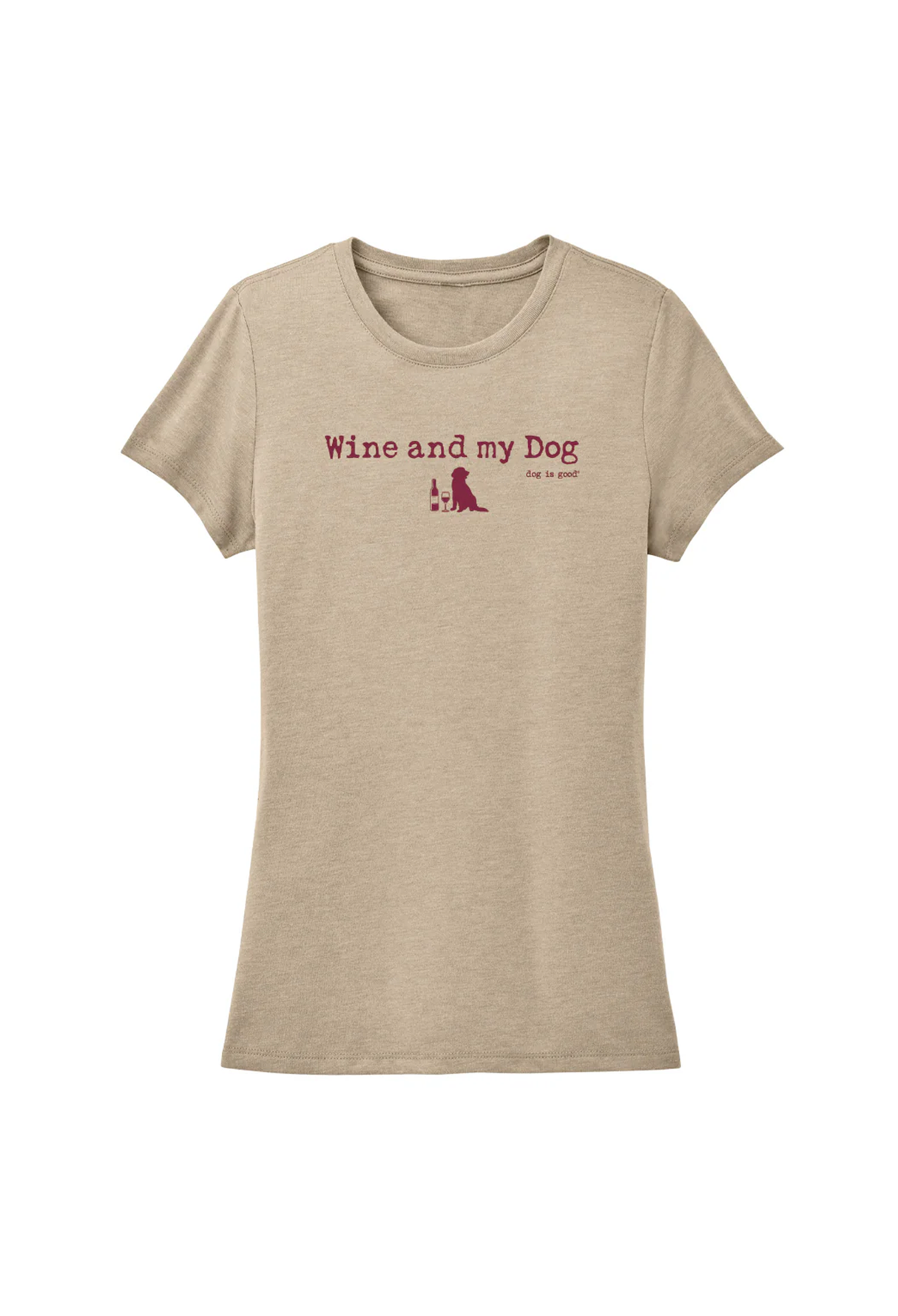 T-shirt: Wine & My Dog