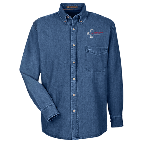 Men's Long-Sleeve Denim Shirt