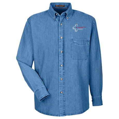 Men's Long-Sleeve Denim Shirt