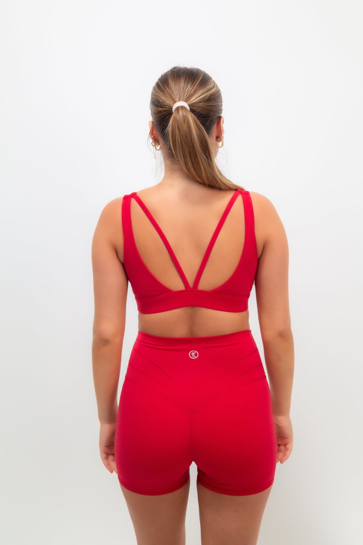 I Am Beautifully Radiant Quick-Dry Butter Red Shorts