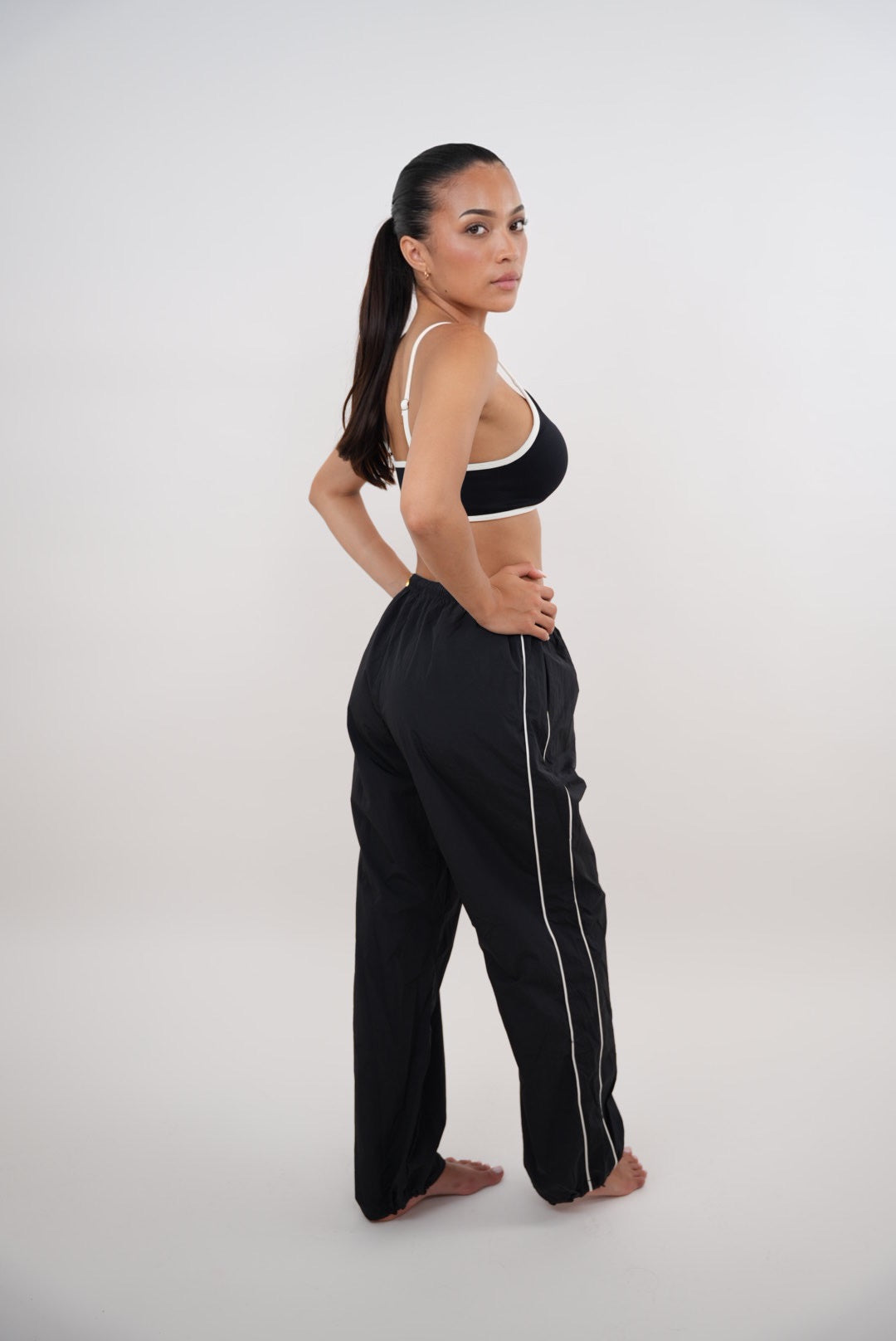 I Accept Change with Grace Black Versatile Relaxed Fit Pant