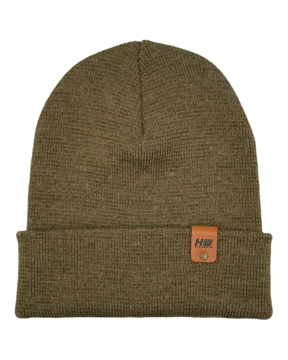 HAAKWEAR Classic Fusion Cuffed Beanie - Brown / Green, Made in USA