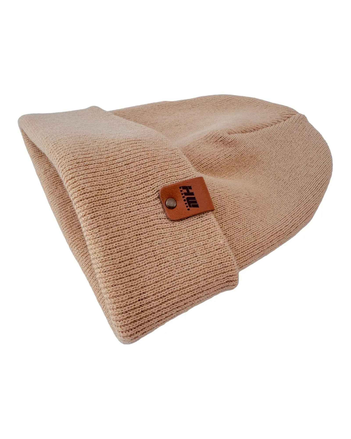 HAAKWEAR Knit Cuffed Classic Beanie / Hat - Dune Beige, Made in USA