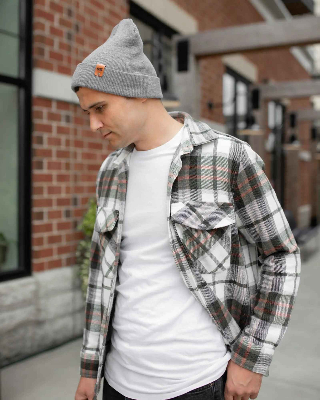 HAAKWEAR Knit Beanie - Classic Cuffed Hat in Koala Gray, Made in USA