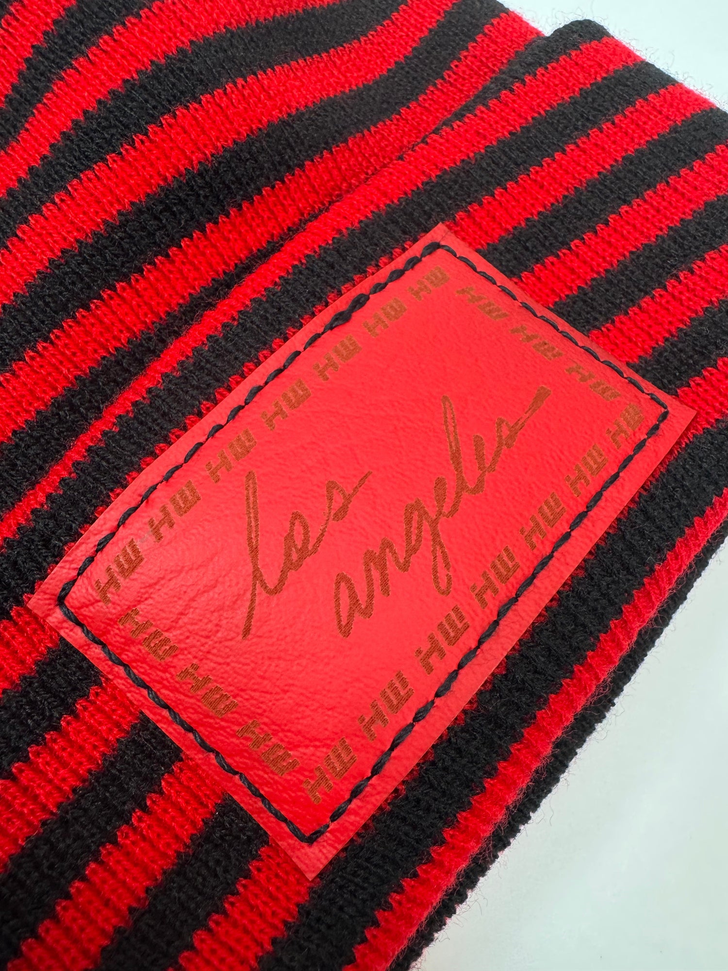 Haakwear Los Angeles Beanie - Made in USA Hats (Limited Edition) - Black / Red RoRo