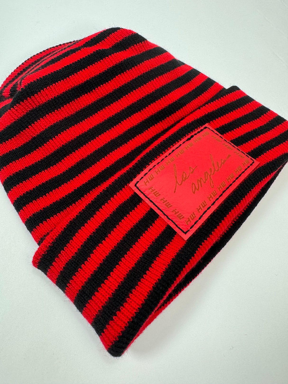 Haakwear Los Angeles Beanie - Made in USA Hats (Limited Edition) - Black / Red RoRo