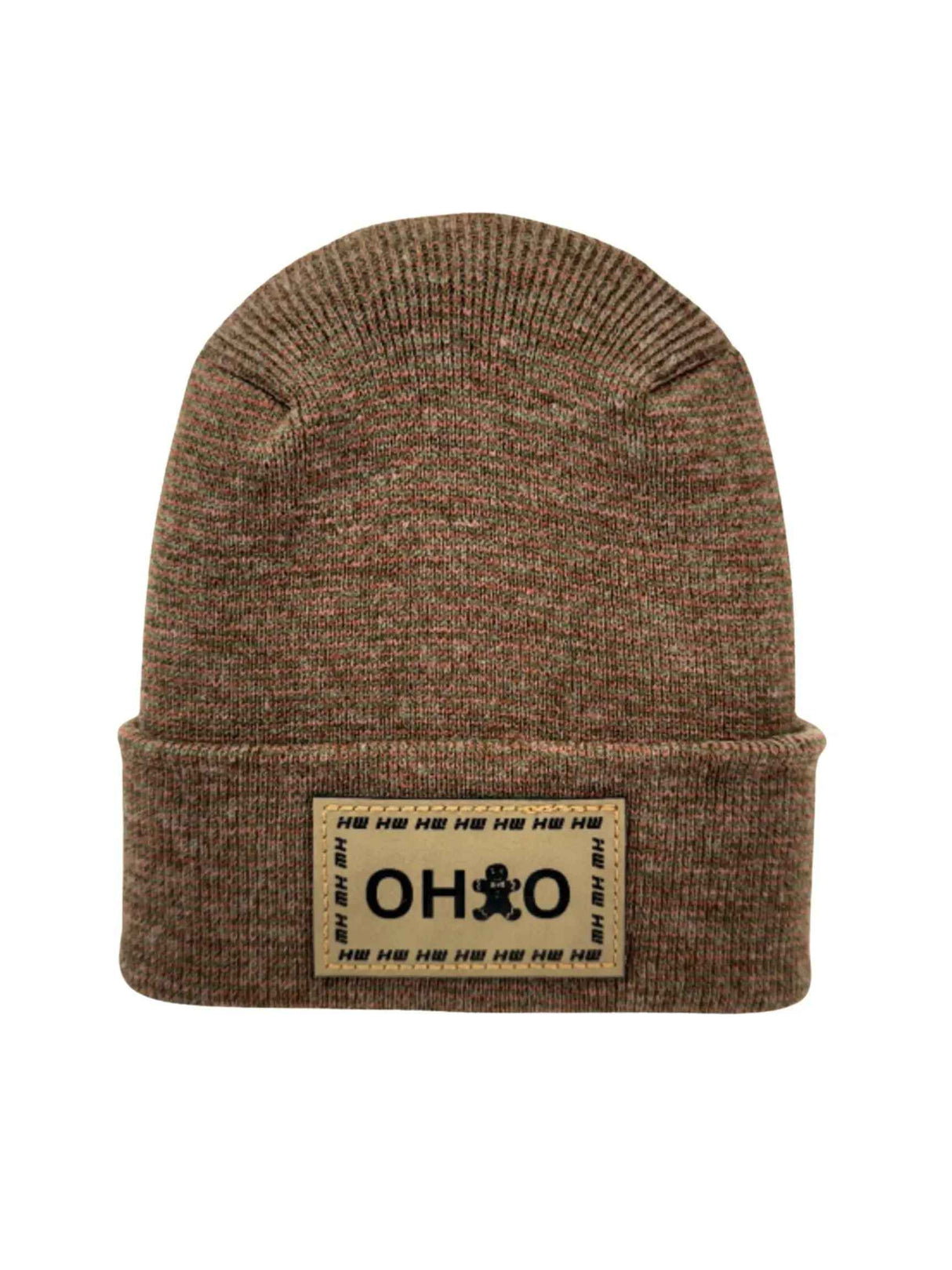 Haakwear H-Stitch Beanie Ohio, The Brown's Cookie Edition - Exclusive Christmas Hat Collection Burgundy / Green Fusion