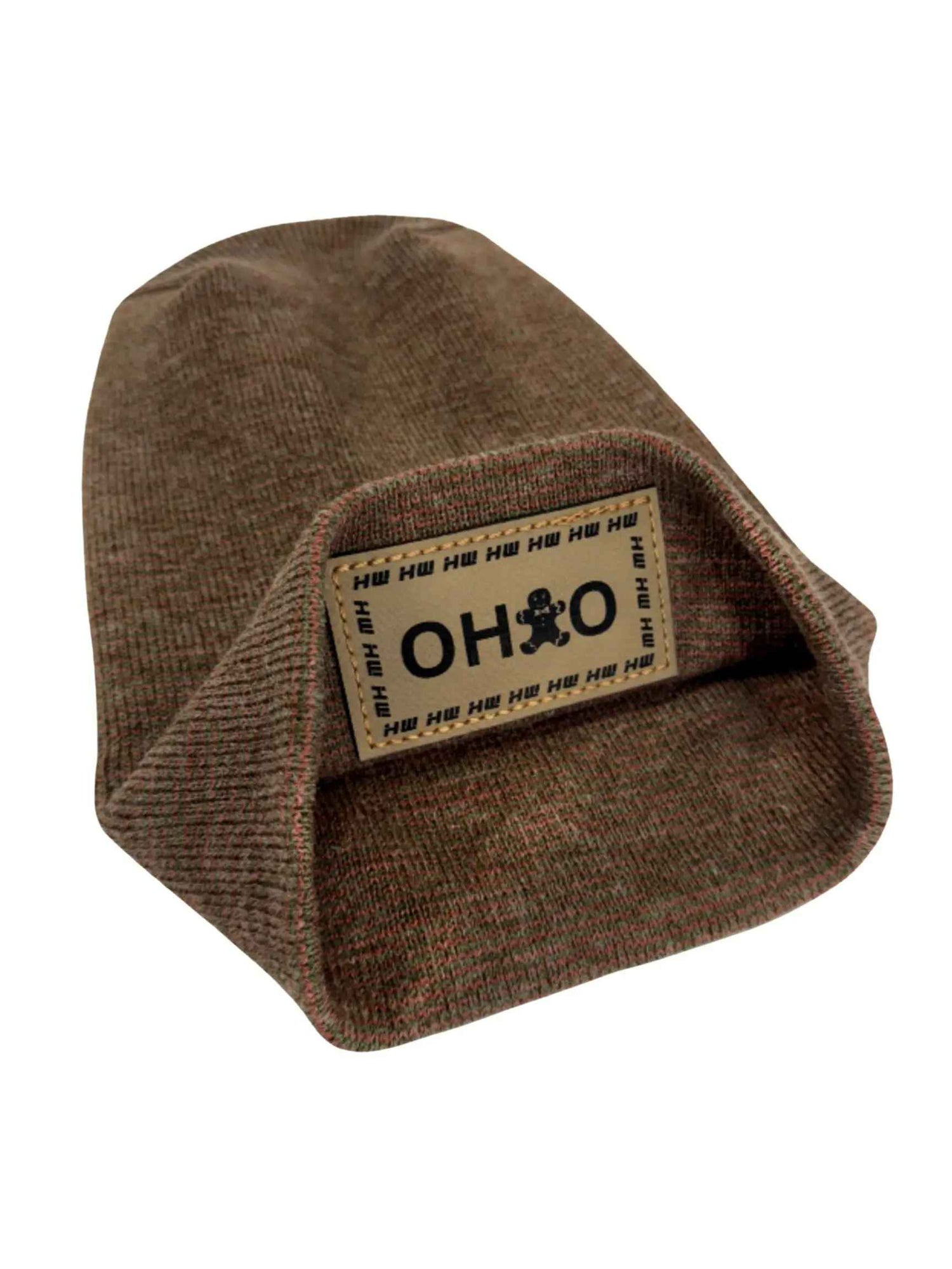 Haakwear H-Stitch Beanie Ohio, The Brown's Cookie Edition - Exclusive Christmas Hat Collection Burgundy / Green Fusion