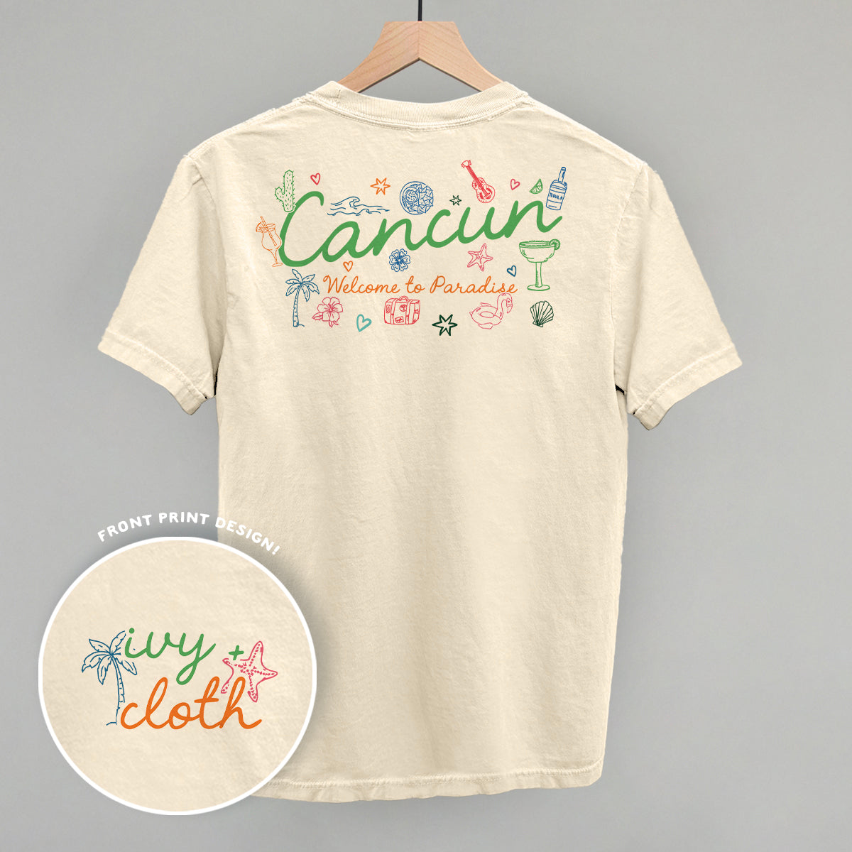 Cancun Doodles (Back Print)