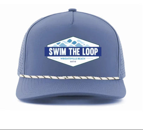 Swim the Loop Custom Rope Hat with PVC Rubber Patch