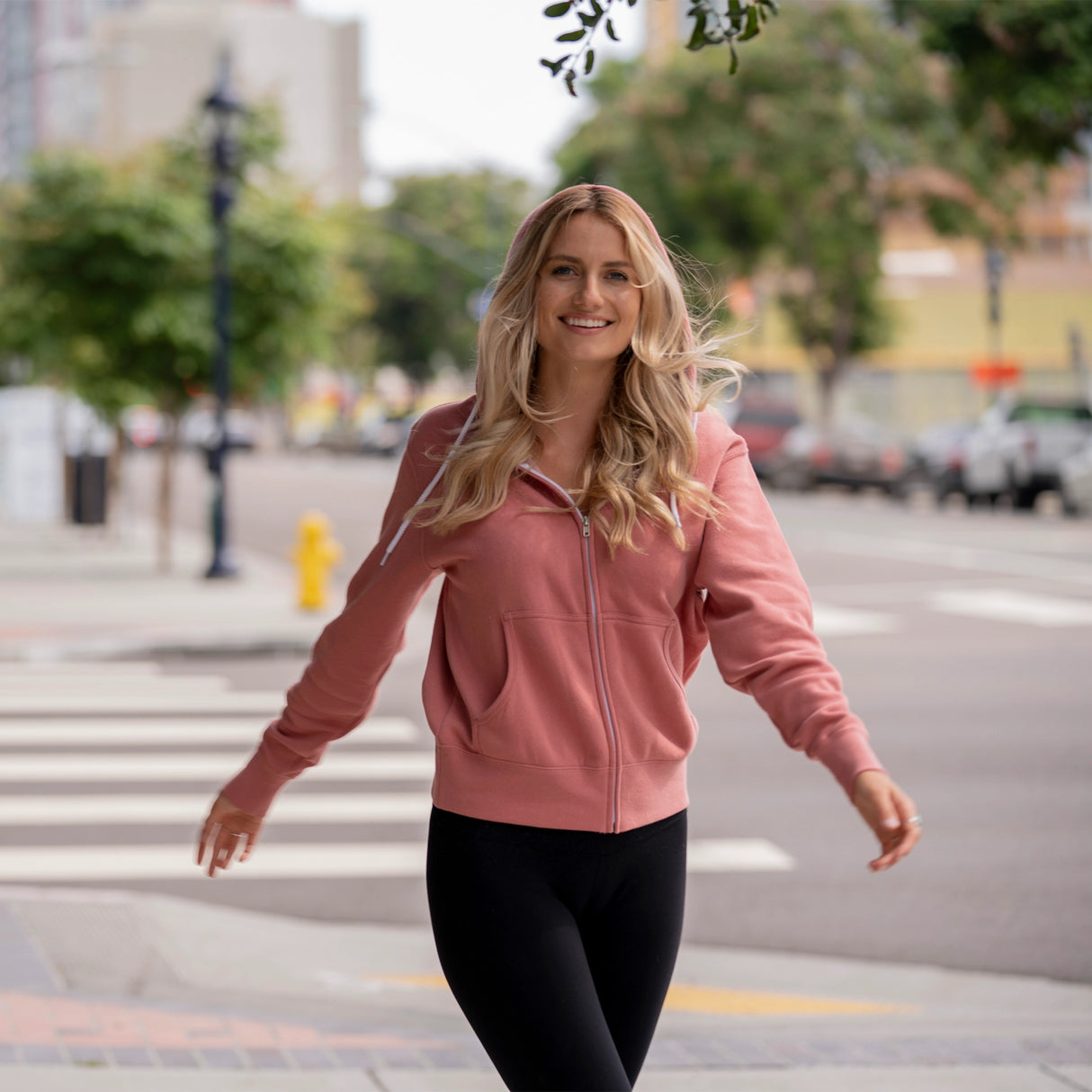 Unisex Lightweight Full-Zip Hoodie