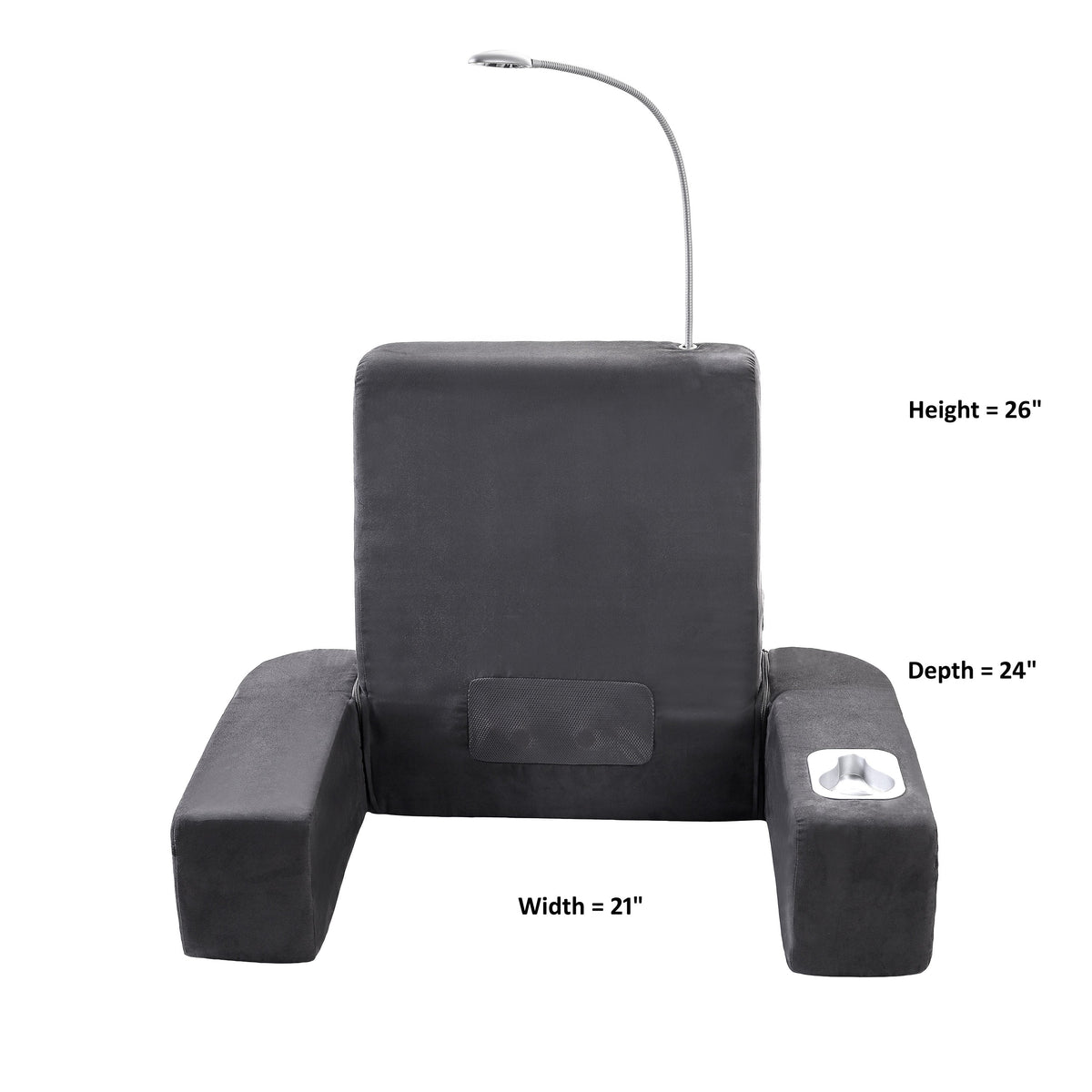 Carepeutic Backrest Bed Lounger with Soothing Warm Shiatsu Massage