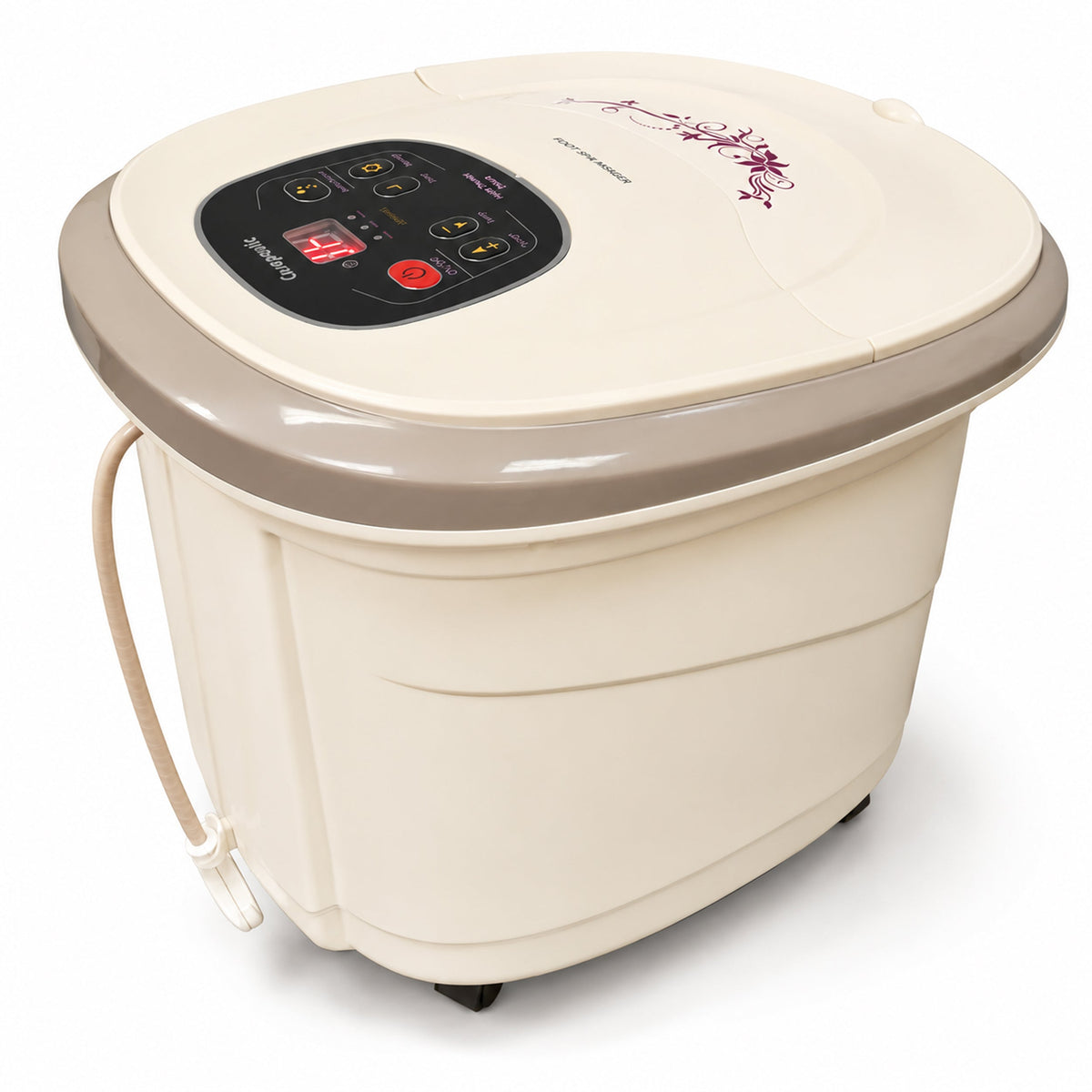 Carepeutic Motorized Hydro Therapy Foot and Leg Spa Bath Massager
