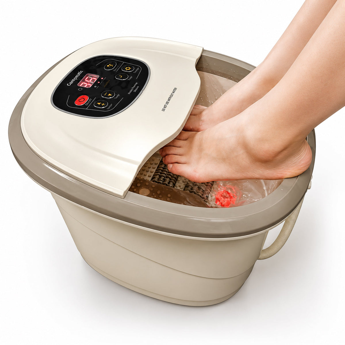 Carepeutic Motorized Hydro Therapy Foot and Leg Spa Bath Massager