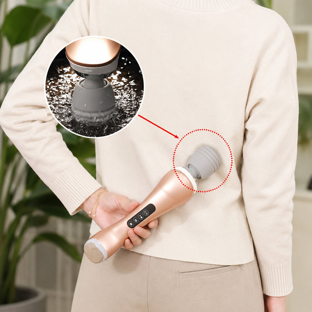 Carepeutic Cordless Hot and Cold Therapy and Relaxing Massager (Rose Gold)