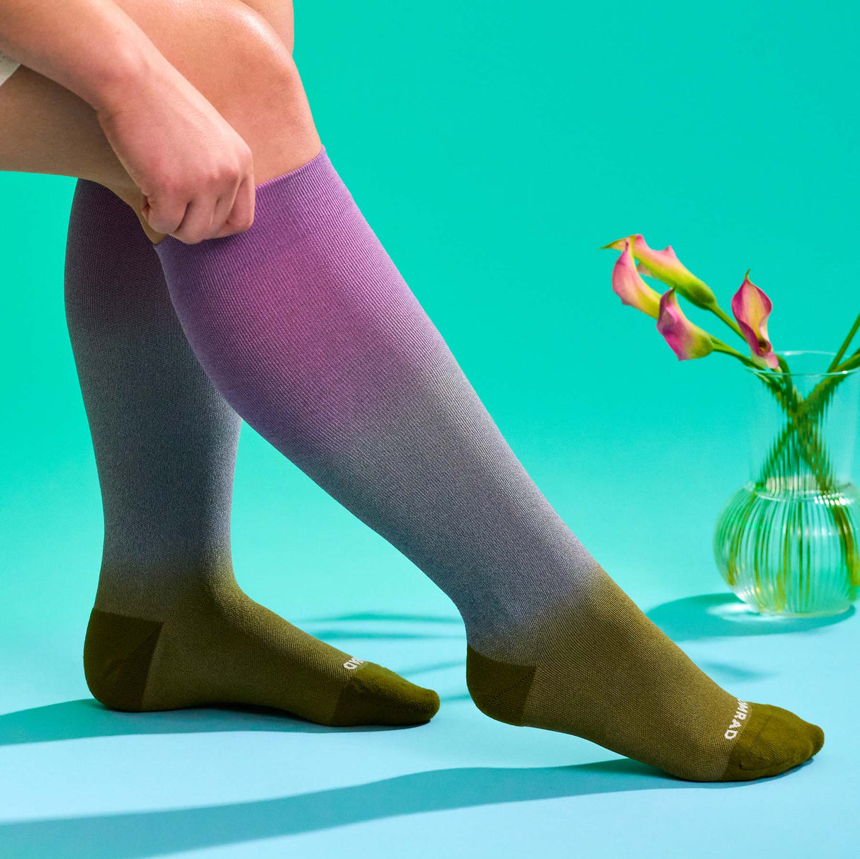 Knee-High Compression Socks – Double-Dip Ombre