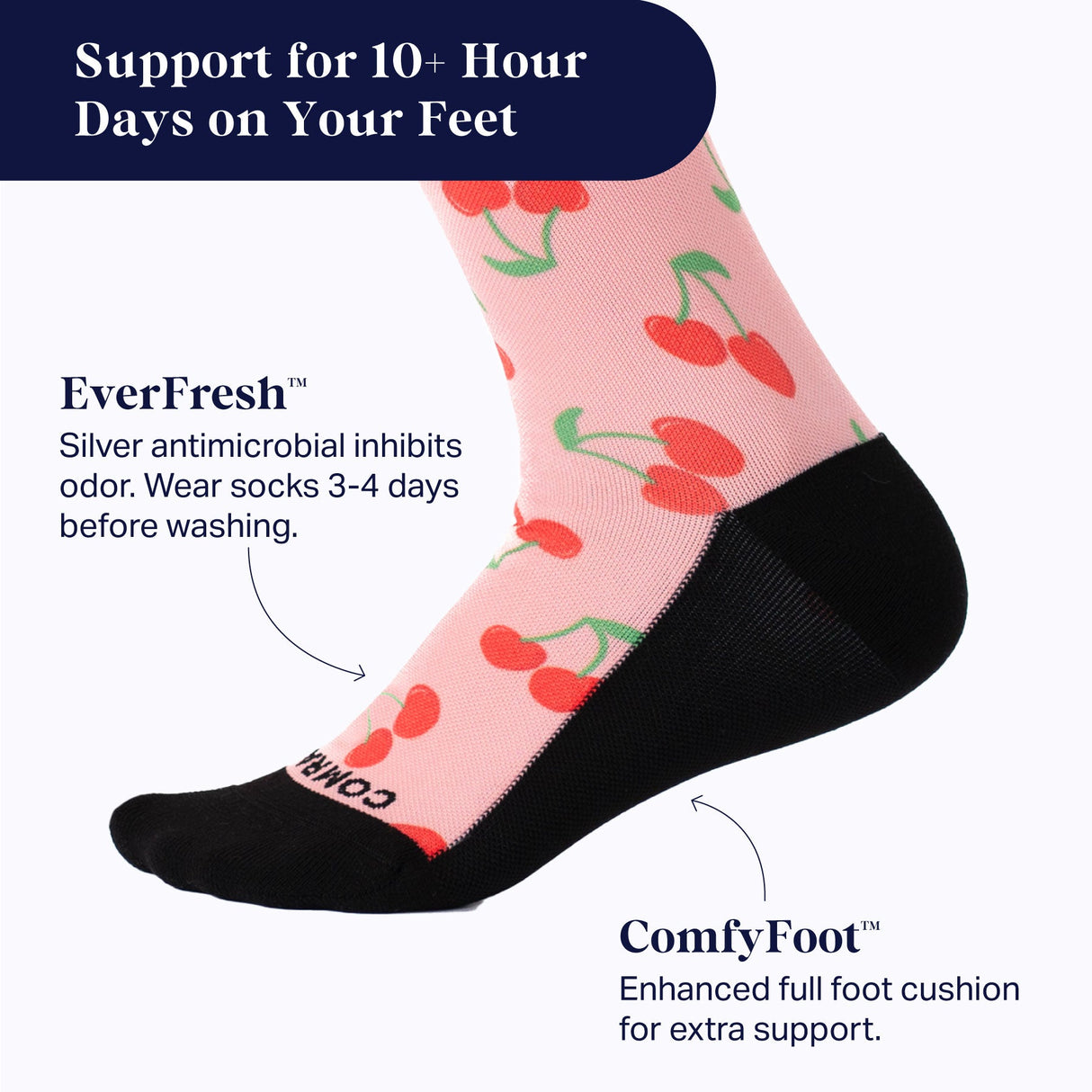 Cute Compression Socks – Cherry