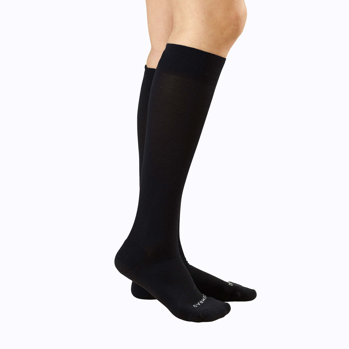 Knee-High Compression Socks – 3 Pack Solids Black/Rose/White