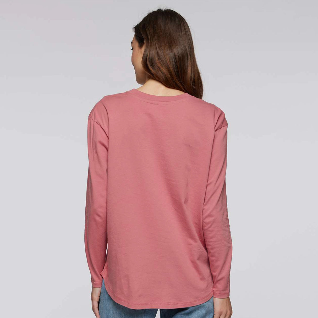Ladies' Relaxed Long Sleeve Cotton Tee