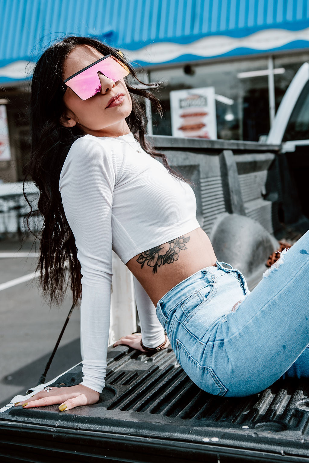 Afterhour gloss black frame/spectrum lens