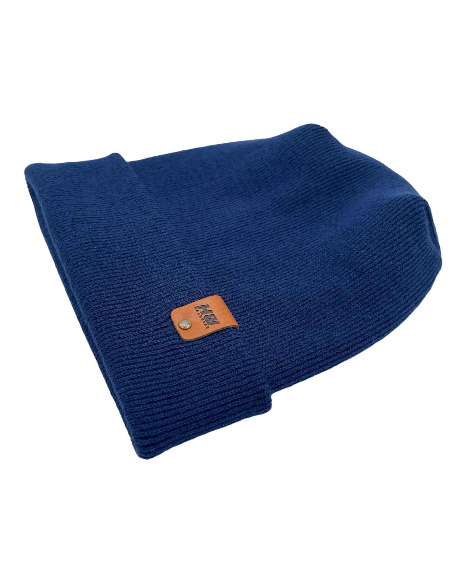 NEW HAAKWEAR H-Stitch Cuffed Beanie - Designed and Made in USA (Patented Design) -  Sapphire Blue