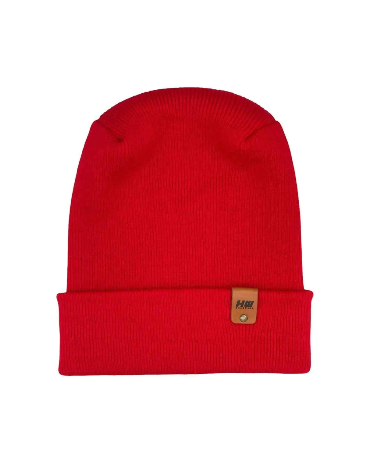NEW HAAKWEAR H-Stitch Cuffed Beanie - Designed and Made in USA (Patented Design) - Scarlet Red