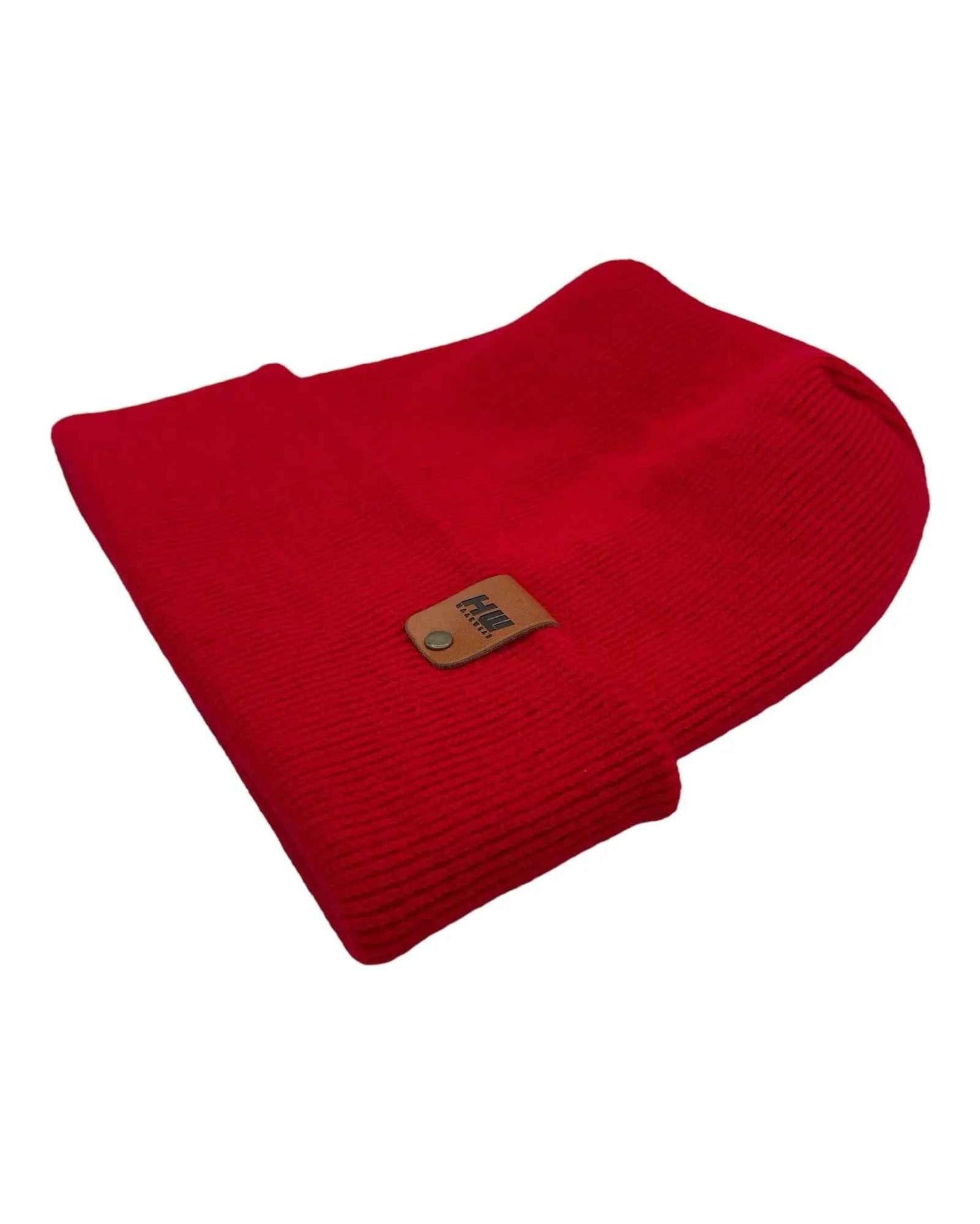 NEW HAAKWEAR H-Stitch Cuffed Beanie - Designed and Made in USA (Patented Design) - Scarlet Red
