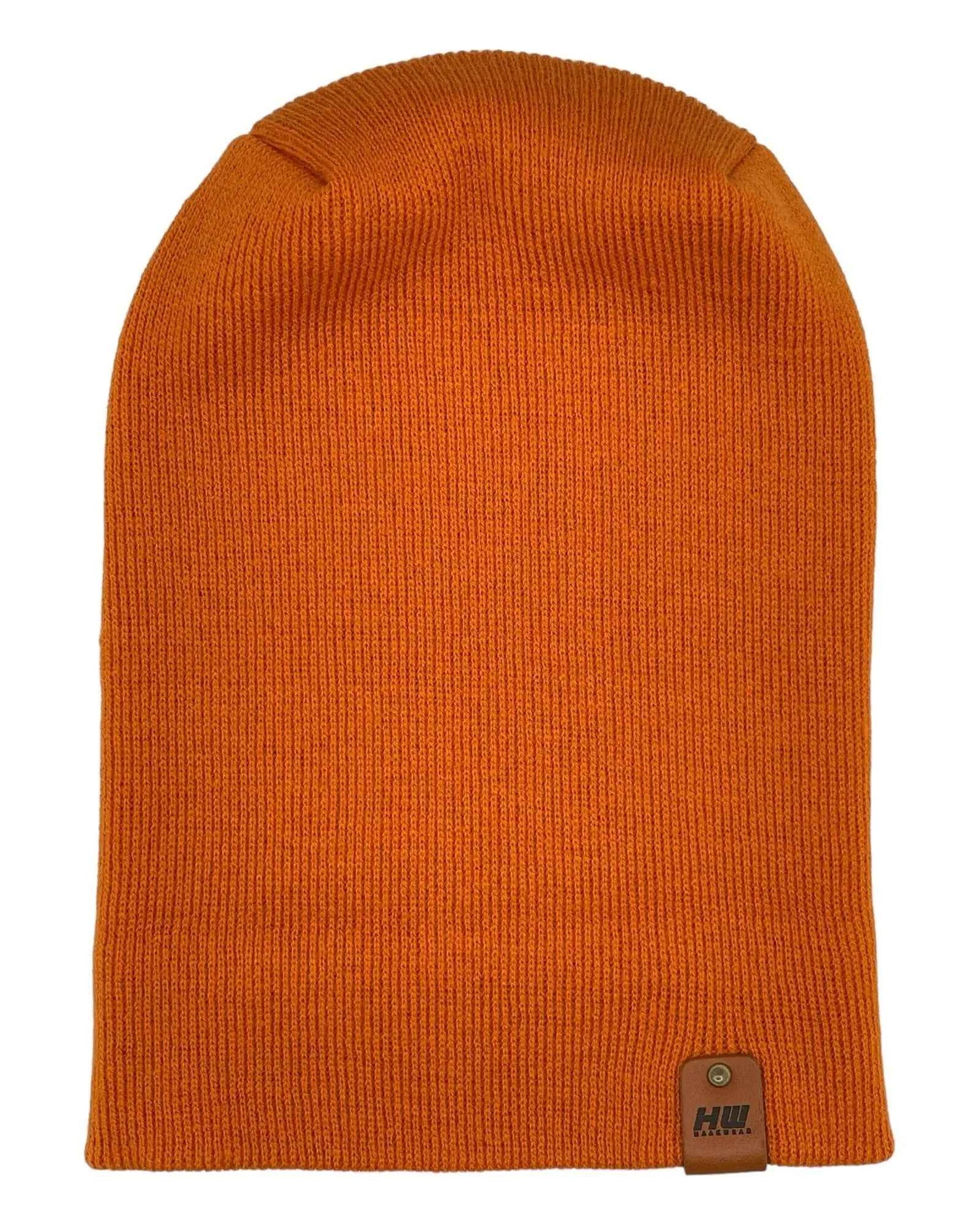NEW HAAKWEAR H-Stitch Cuffed Beanie - Designed and Made in USA (Patented Design) - Tiger Orange