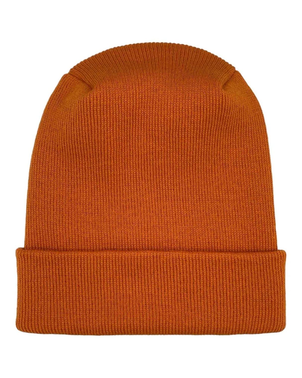 NEW HAAKWEAR H-Stitch Cuffed Beanie - Designed and Made in USA (Patented Design) - Tiger Orange