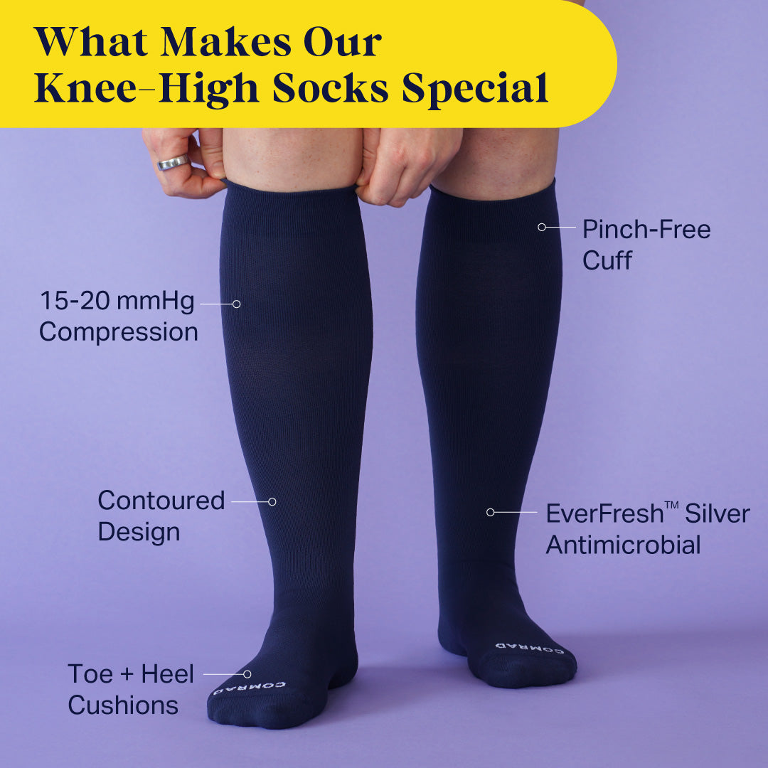Knee-High Compression Socks – Solid
