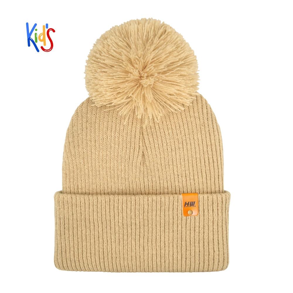 Classic Cuffed Beanie, Kids Pom Pom Beanie