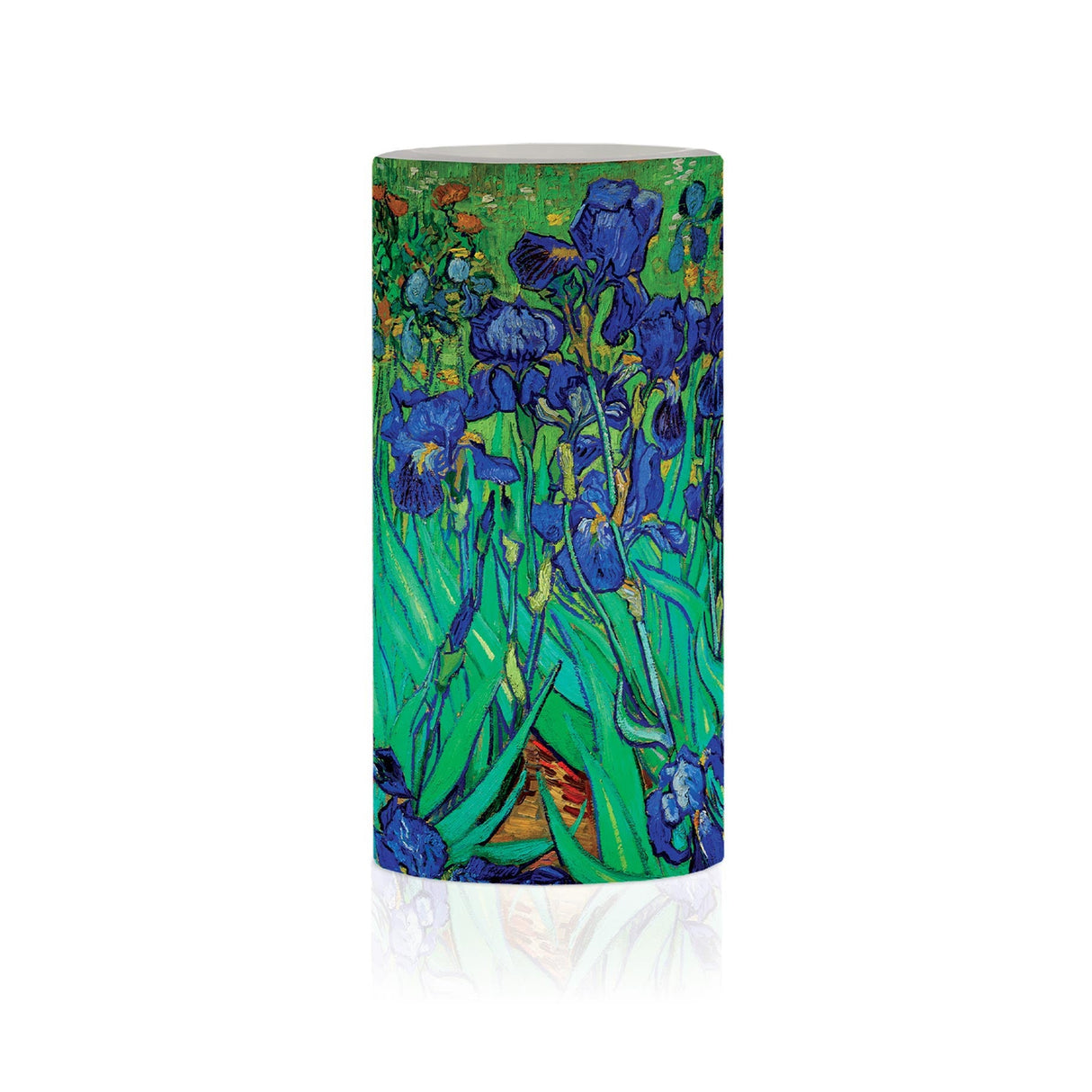 van Gogh Irises 6" 6" LED Candle – Battery Operated, Flickering