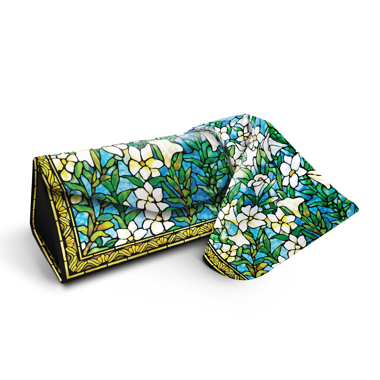 Tiffany Field of Lilies Folding Glasses Case – Compact & Protective