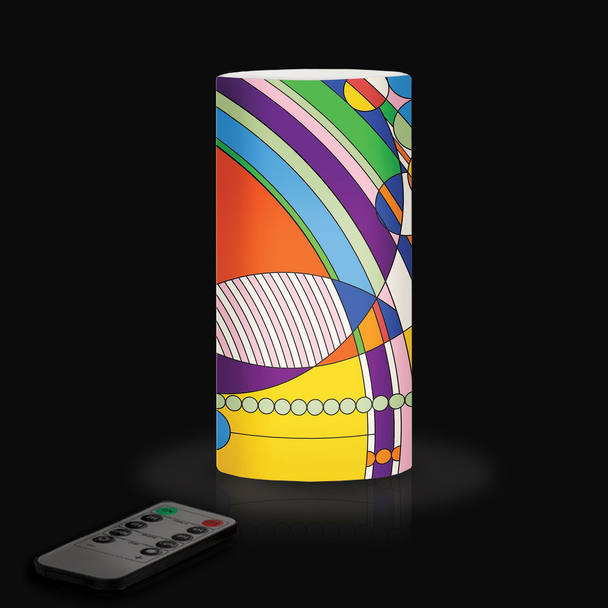 Frank Lloyd Wright March Balloons 6" LED Candle – Battery Operated, Flickering