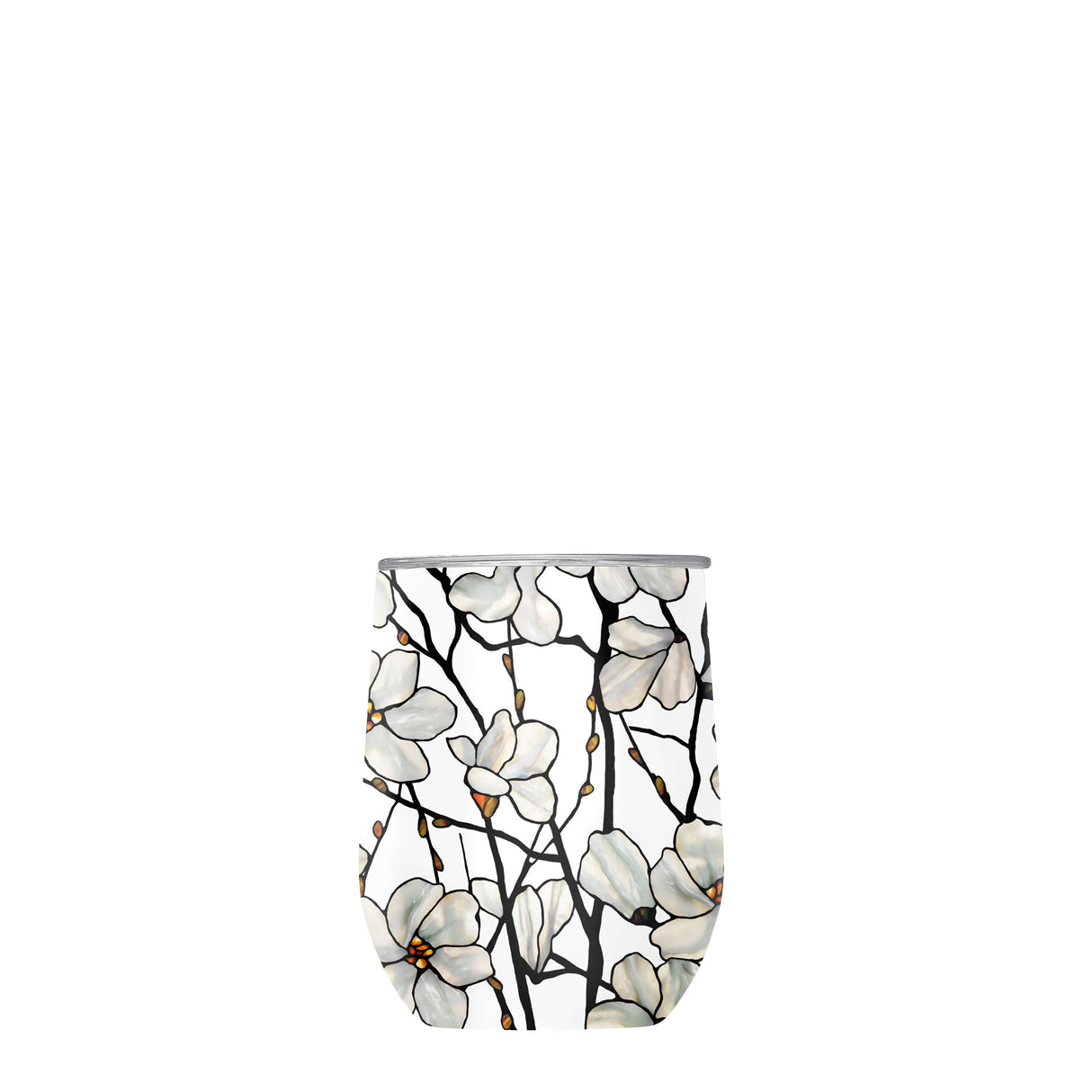 12 oz Stemless Wine Tumbler - Tiffany "Magnolia"