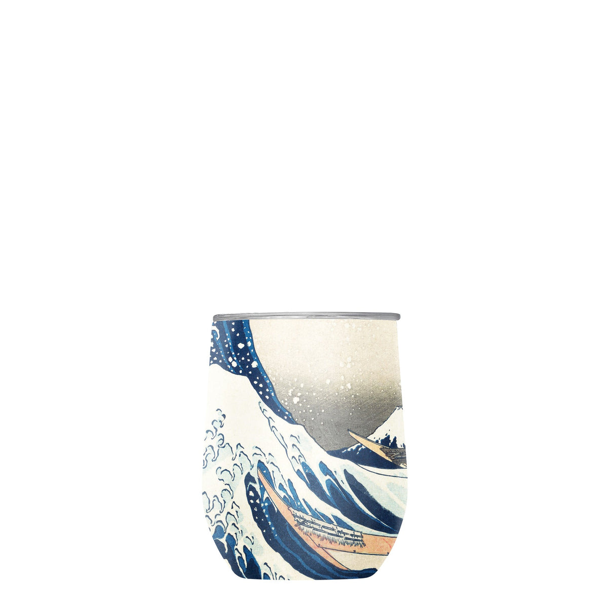 12 oz Stemless Wine Tumbler - Hokusai "The Great Wave"