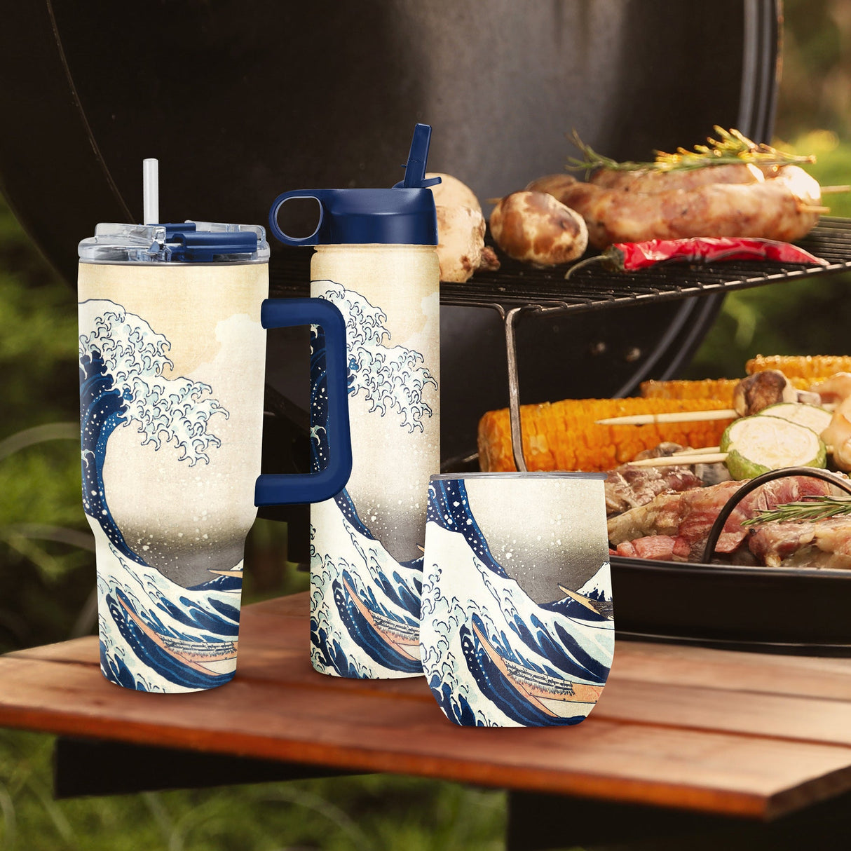 30 oz Tumbler - Hokusai "The Great Wave"