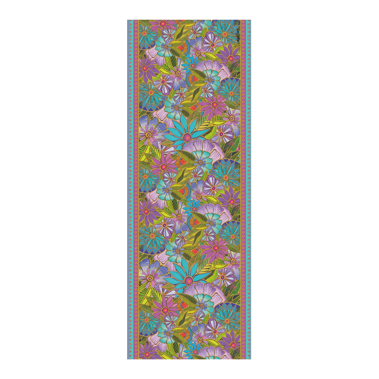 Laurel Burch Lavender Floral Silk Blend Women's Fashion Shawl