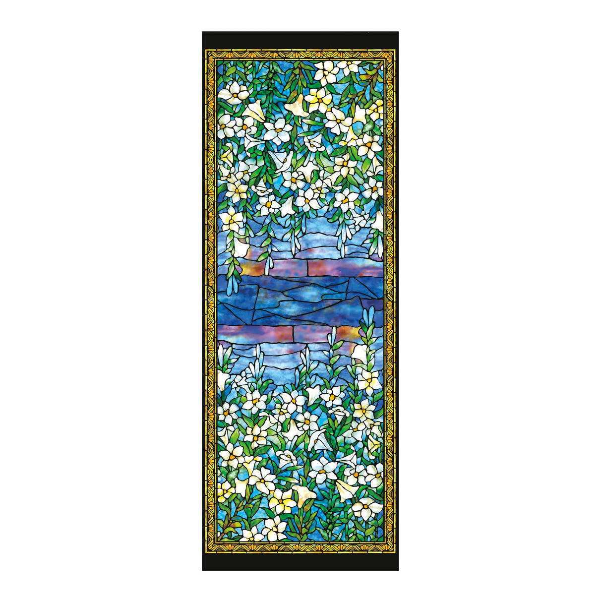 Tiffany Field of Lilies Silk Blend Shawl – Lightweight Dressy Wrap for Women