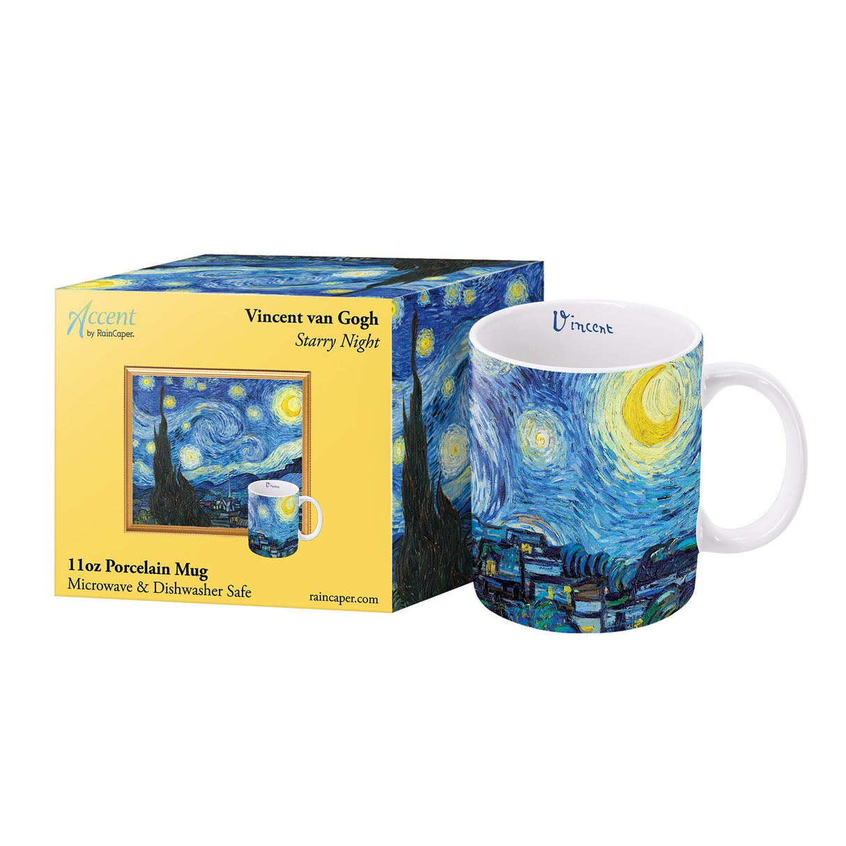 van Gogh Starry Night Fine Art Mug – 11 oz Porcelain Coffee Cup