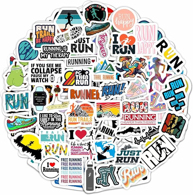 90 Running Stickers Collection
